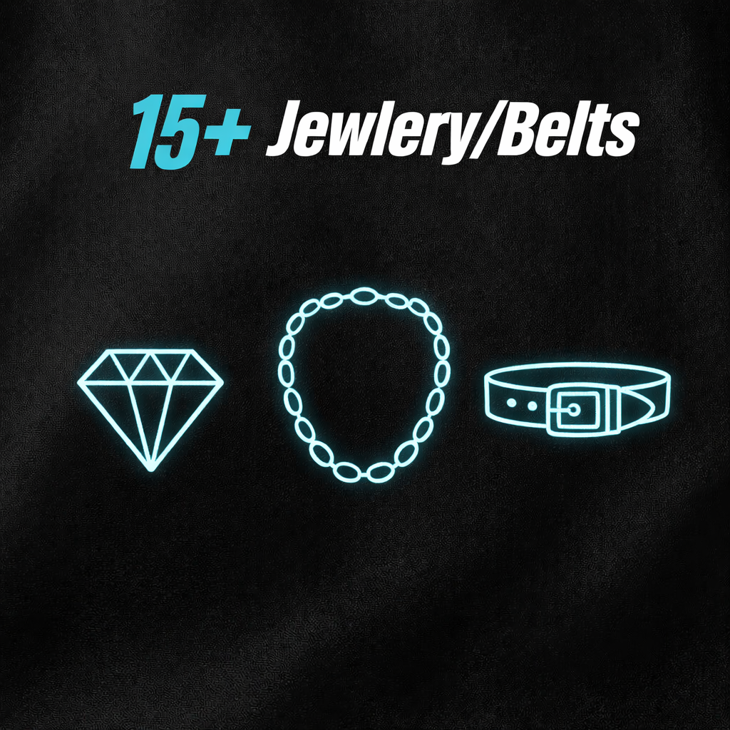 15+ Jewlery/Belts