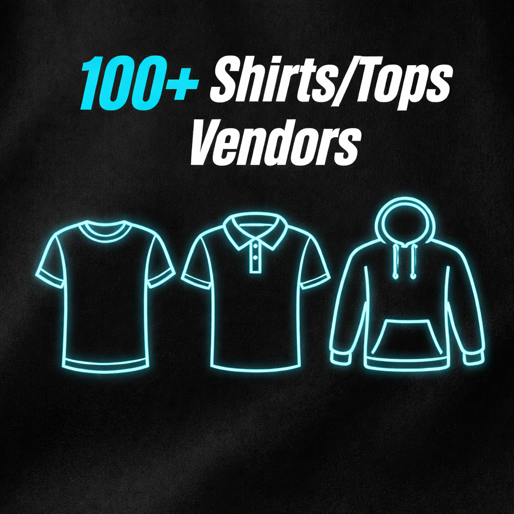 100+ Shirts/Tops Vendors