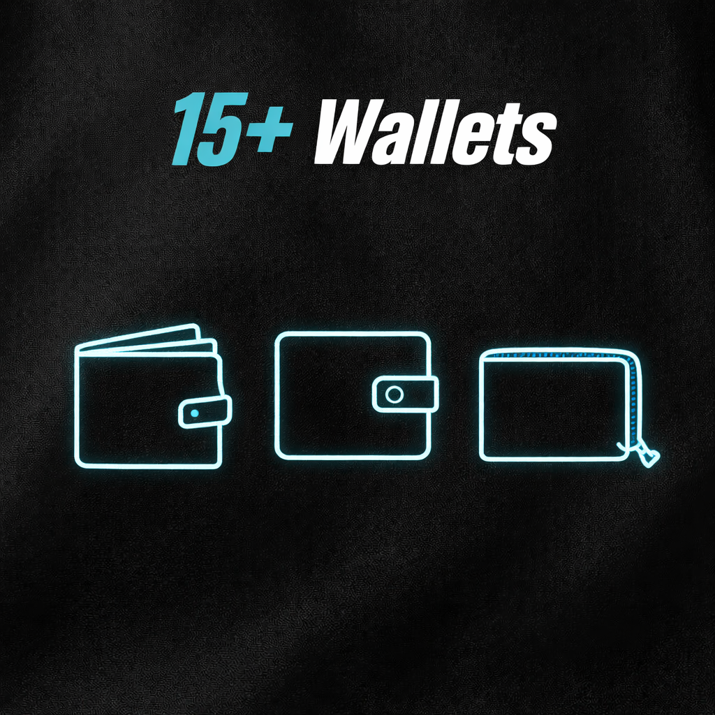 15+ Wallets
